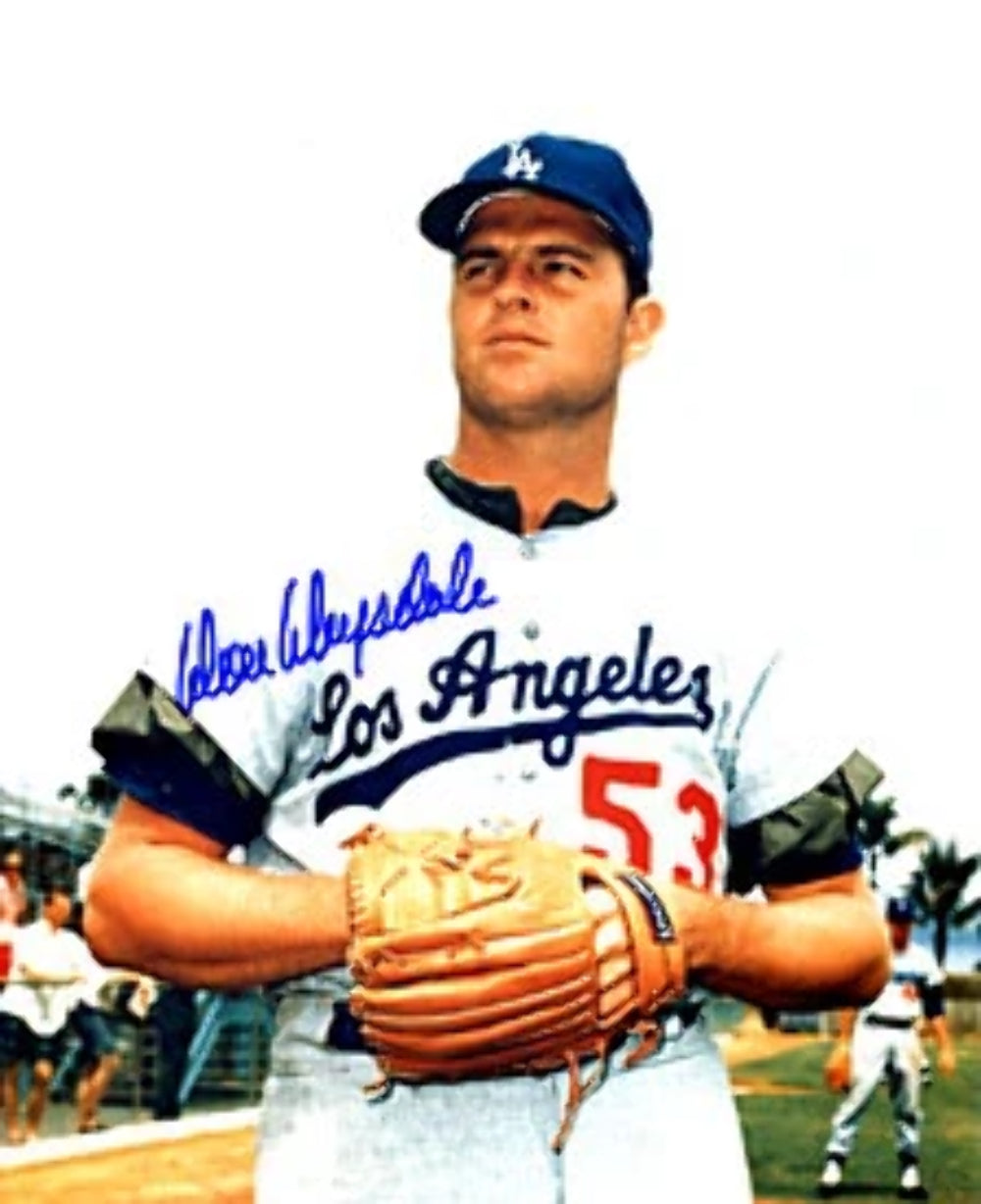 Don Drysdale Autographed / Signed Posing 8x10 Image 1