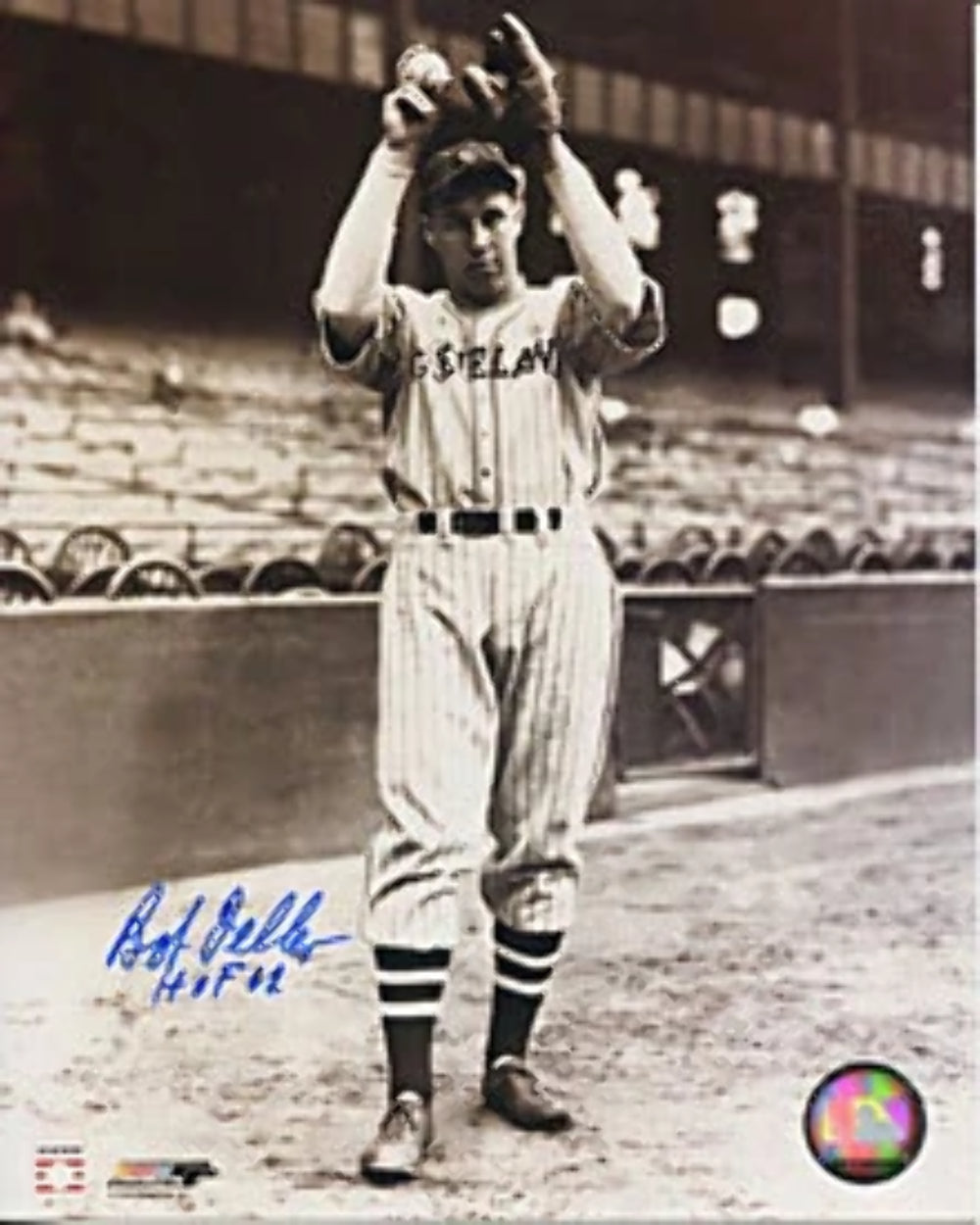 Bob Feller Autographed/Signed 8x10 Photo Image 1