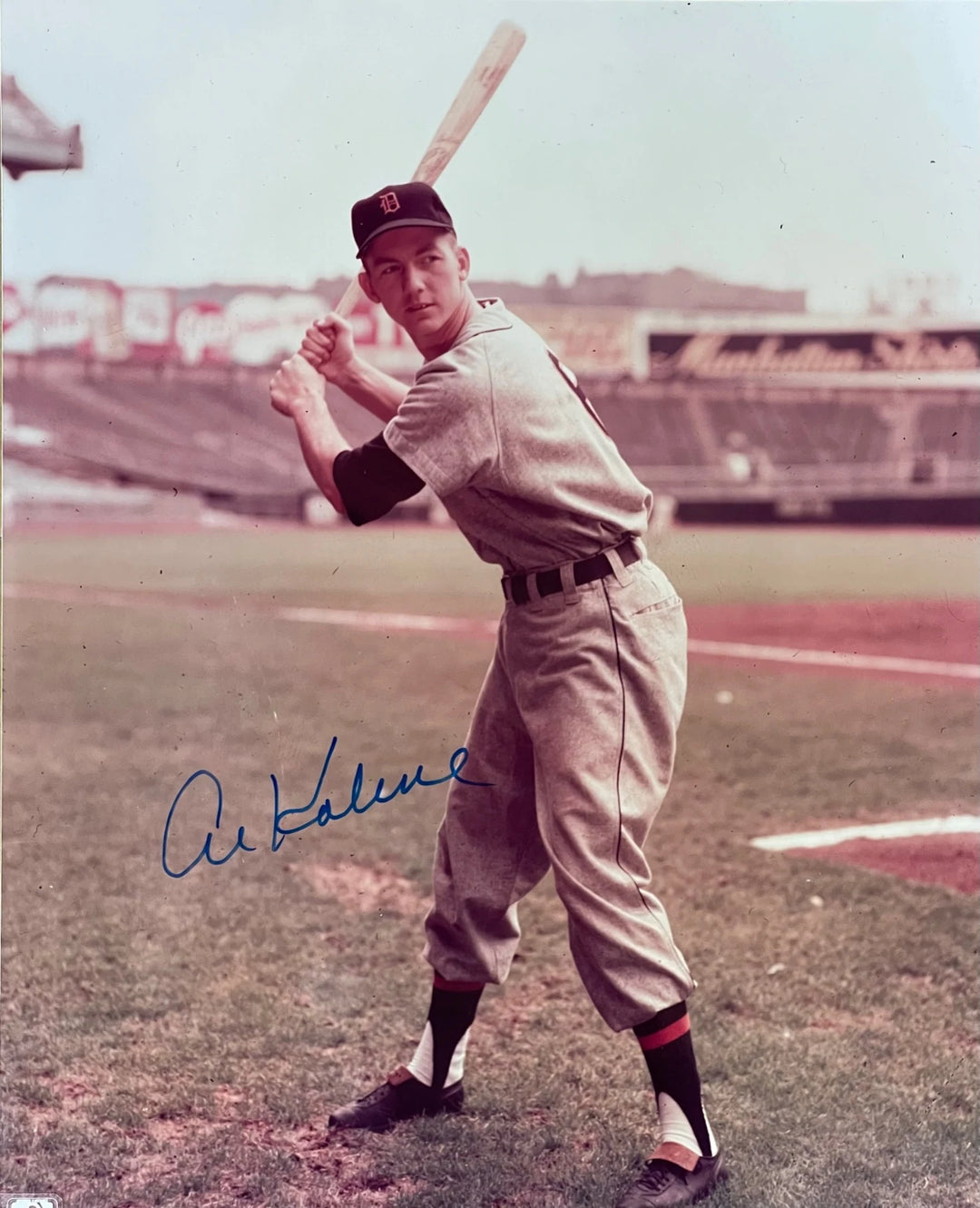 Al Kaline Autographed 8x10 Baseball Photo Image 2