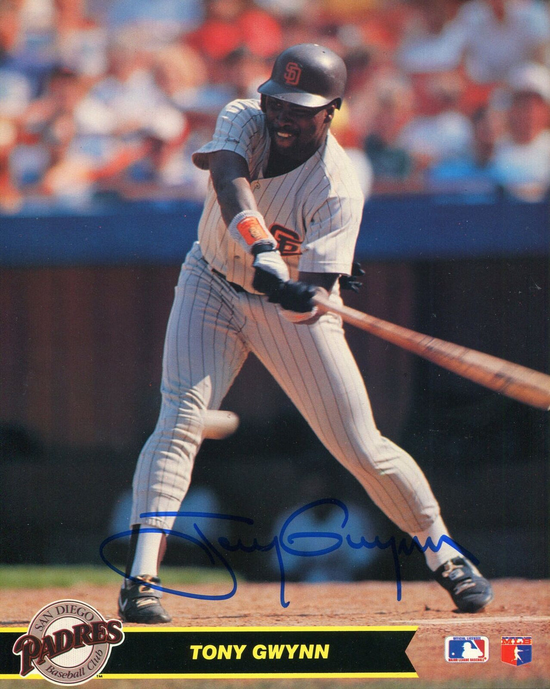 Tony Gwynn Autographed 8x10 Photo Image 1