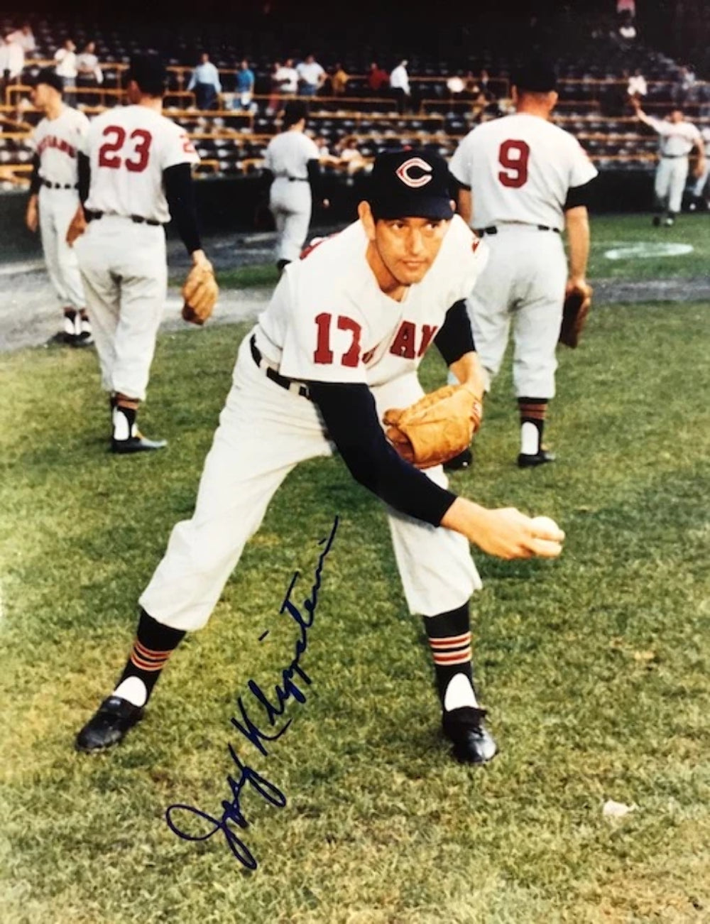 Johnny Klippstein Autographed 8x10 Baseball Photo Image 2