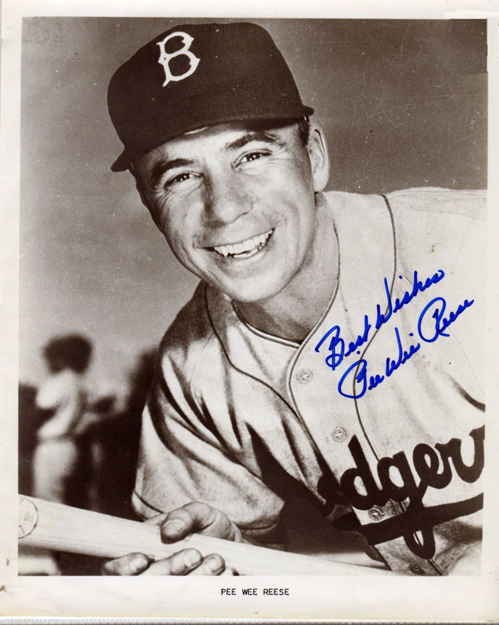 Pee Wee Reese Autographed JSA Certified 8x10 Photo Image 2