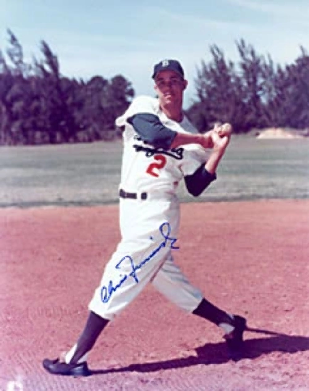 Chico Fernandez Autographed / Signed Brooklyn Dodgers 8x10 Photo Image 2