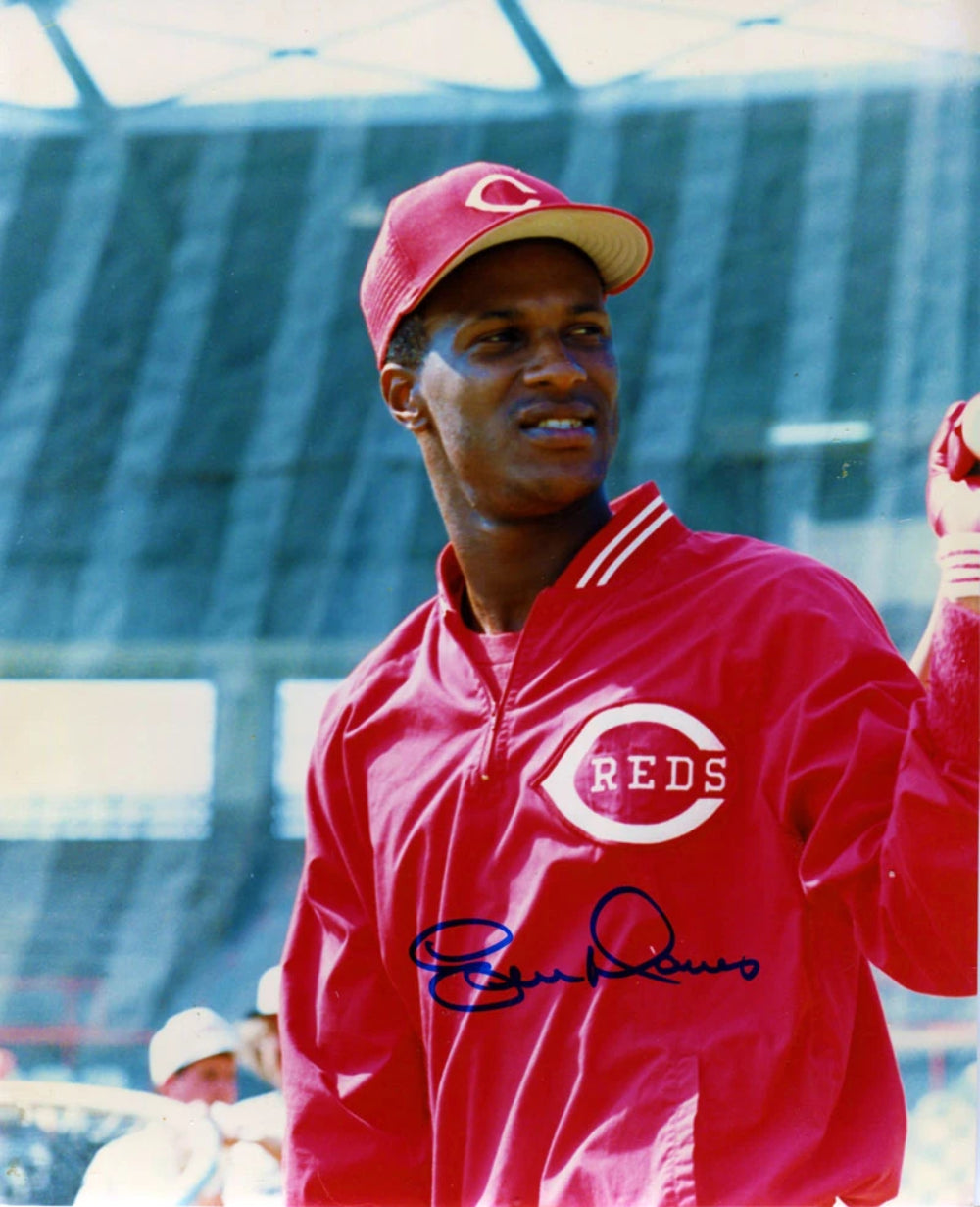 Eric Davis Autographed 8x10 Reds Photo Image 1