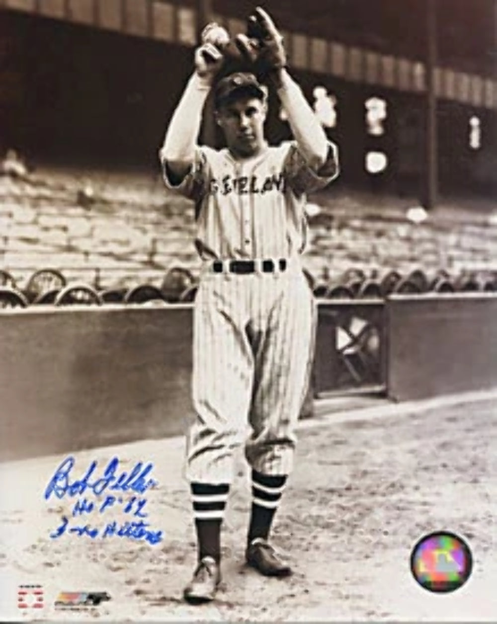 Bob Feller Autographed/Signed 8x10 Photo Image 2