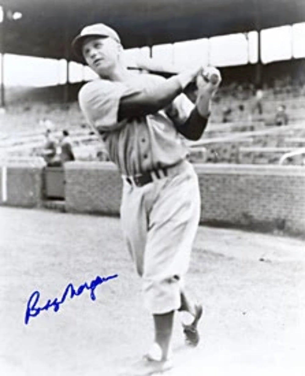 Bobby Morgan Autographed / Signed Brooklyn Dodgers 8x10 Photo Image 3