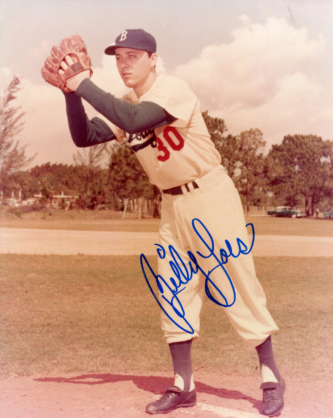 Billy Loes Autographed 8x10 Photo Image 1