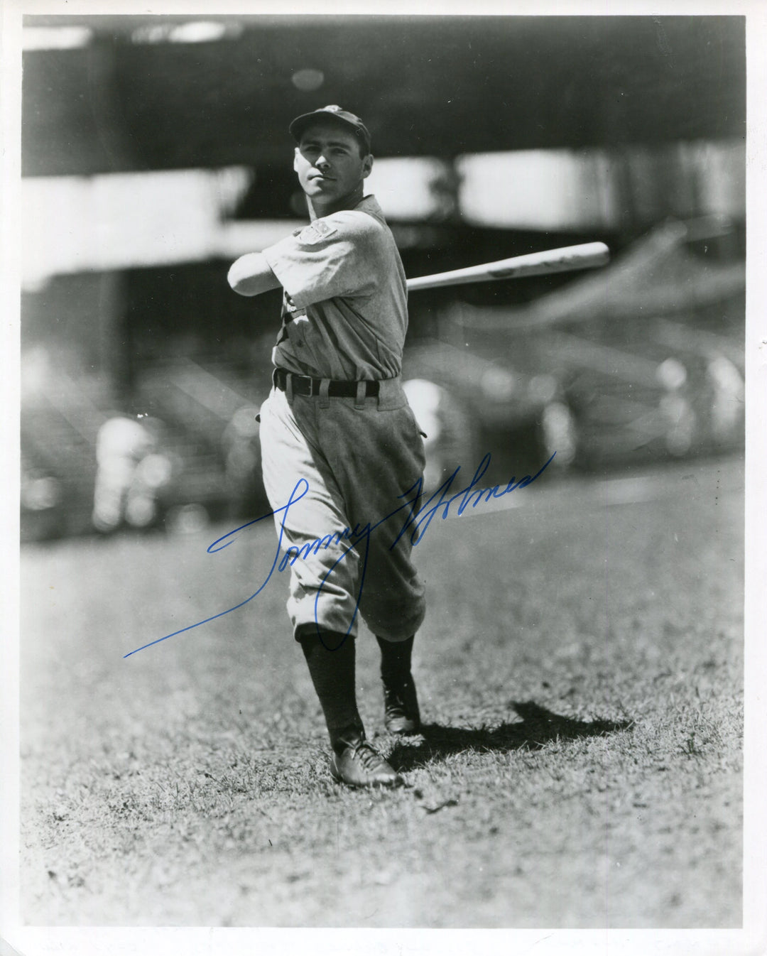 Tommy Holmes Autographed 8x10 Photo Image 1