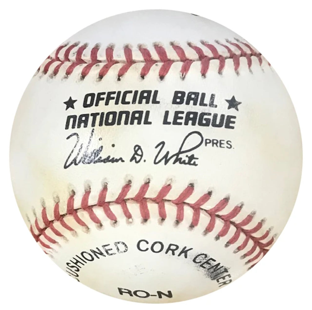 Cal Abrams Autographed Official National League Baseball Image 2