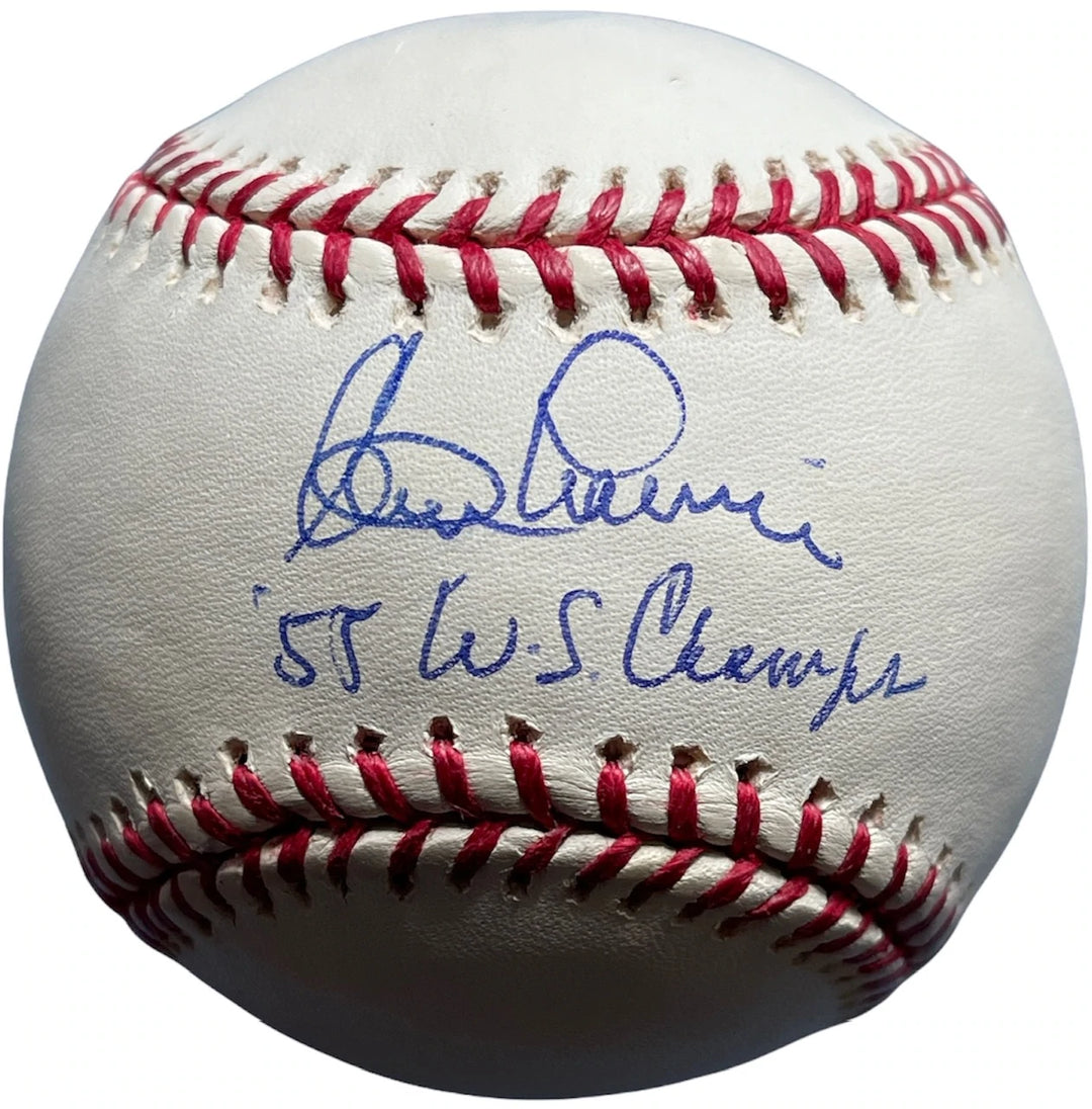 Clem Labine 55 WS Champs Autographed Official Baseball Image 1