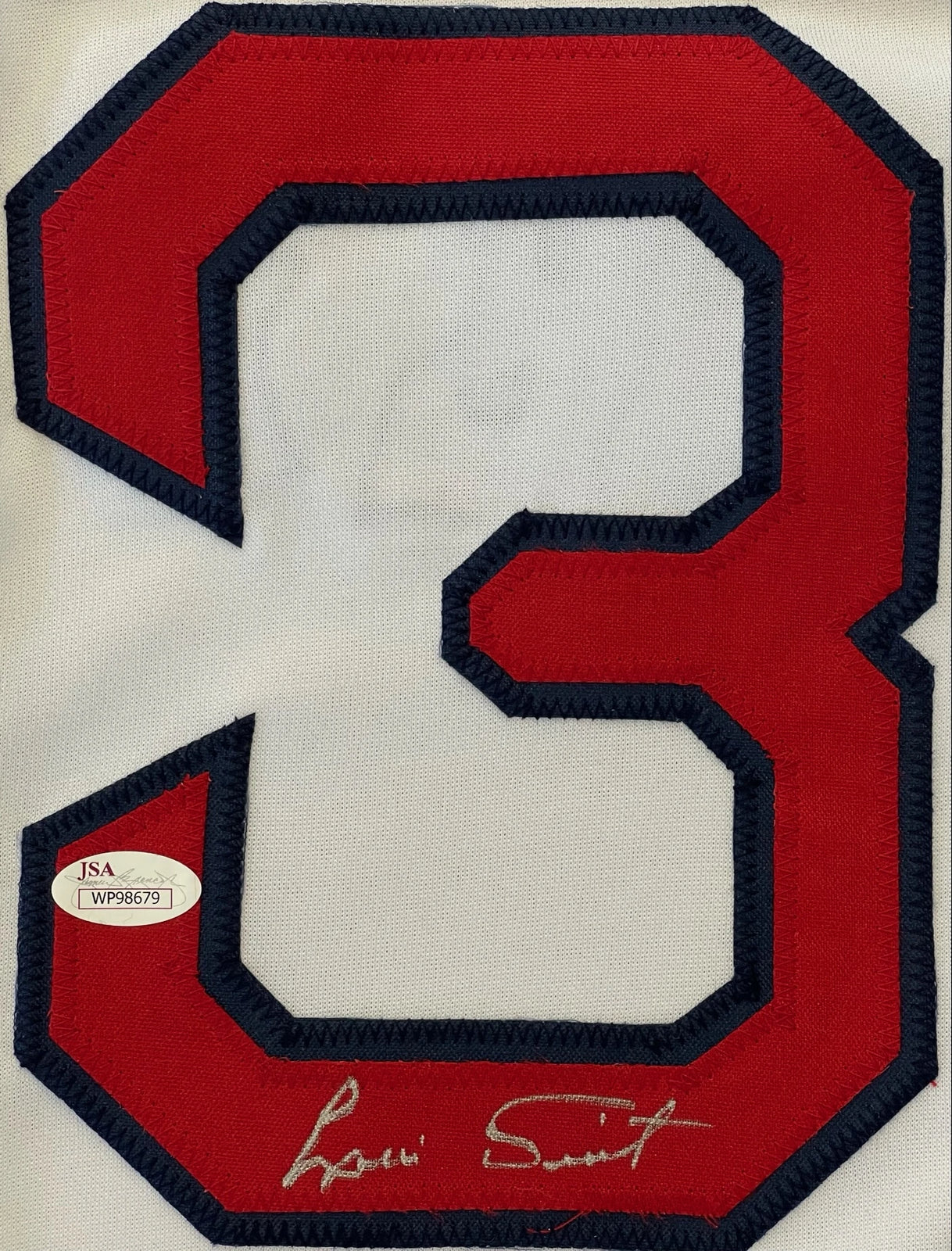 Autographed/Signed Luis Tiant Boston Red Sox White Baseball Jersey