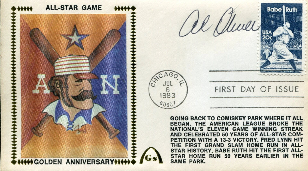 Al Oliver Autographed First Day Cover Image 1