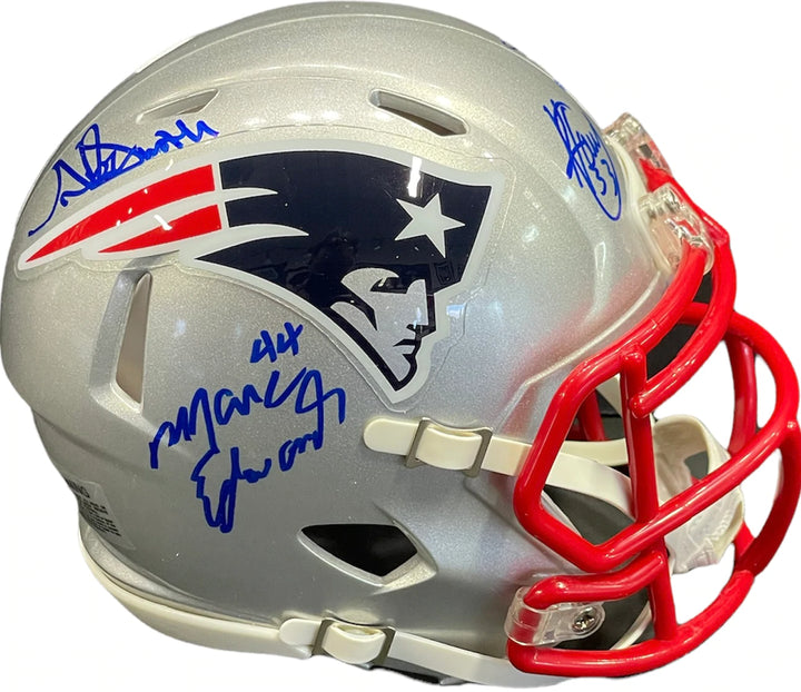 Super Bowl XXXVI Autographed New England Patriots Mini Helmet (JSA) Image 1