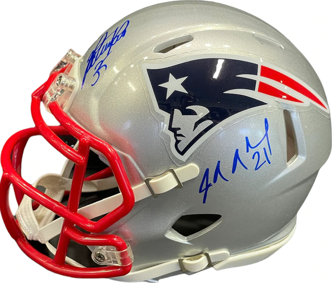 Super Bowl XXXVI Autographed New England Patriots Mini Helmet (JSA) Image 2