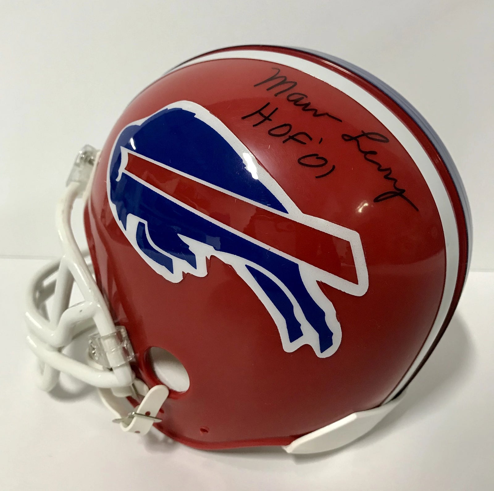 MARV LEVY SIGNED BUFFALO BILLS MINI HELMET