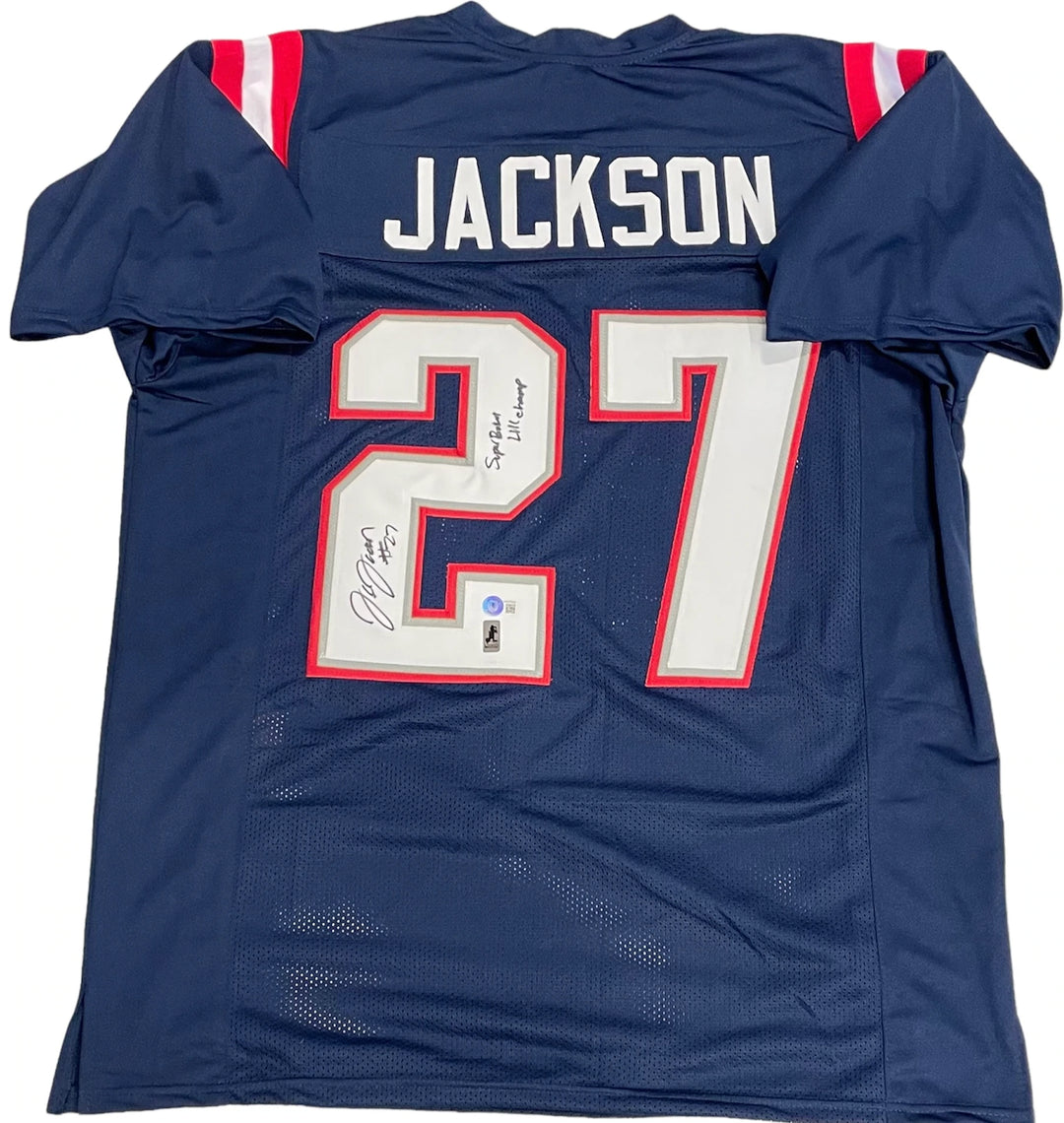 JC Jackson "Super Bowl LIII Champ" Autographed New England Patriots Custom Jerse Image 3