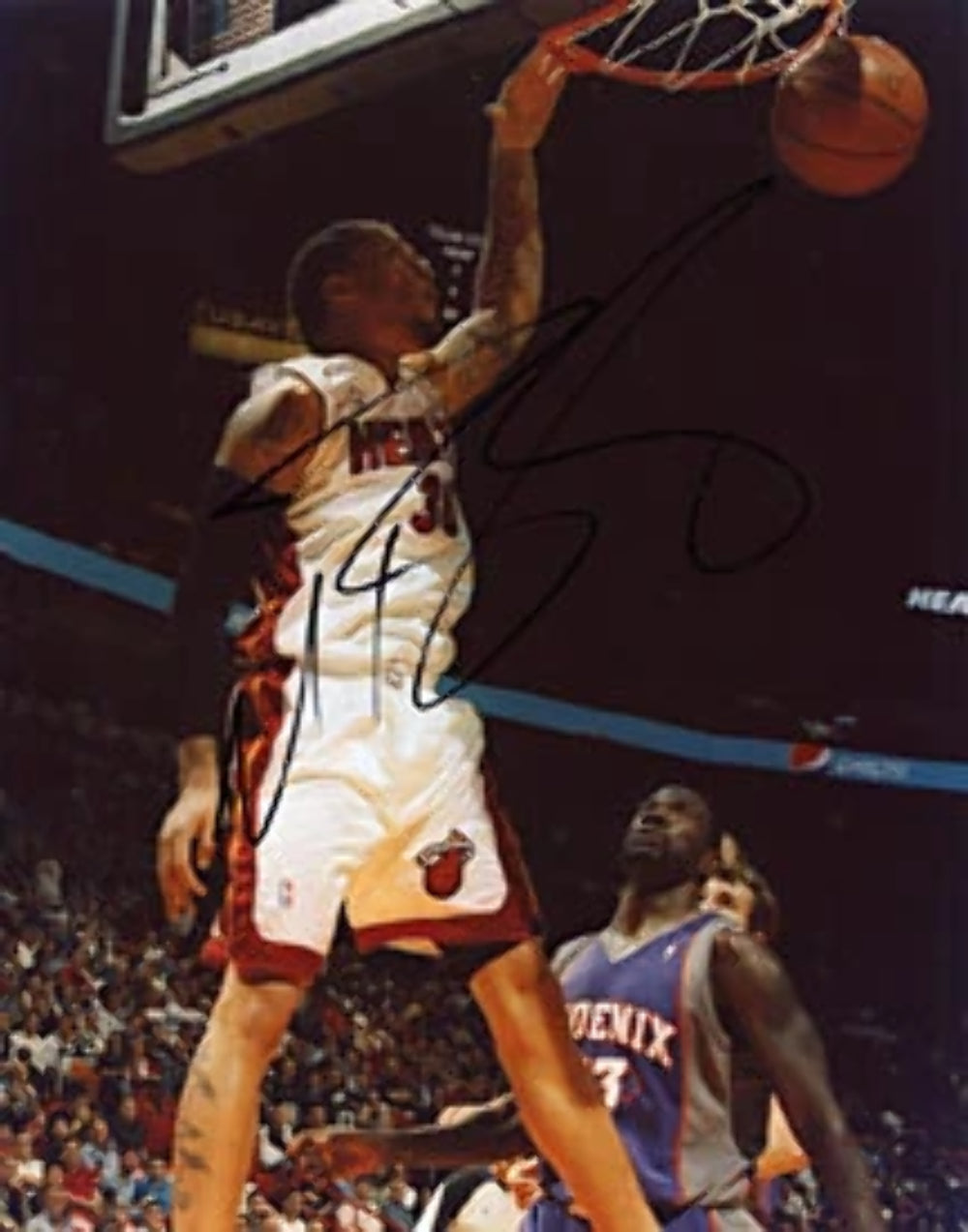 Michael Beasley Autographed / Signed Miami Heat Basketball 8x10 Photo Image 5