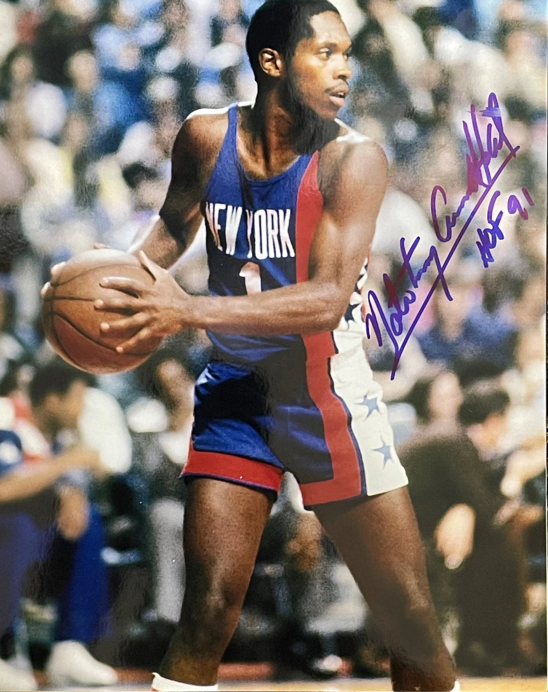 Nate Archibald HOF 91 Autographed New York Knicks 8x10 Photo Image 4