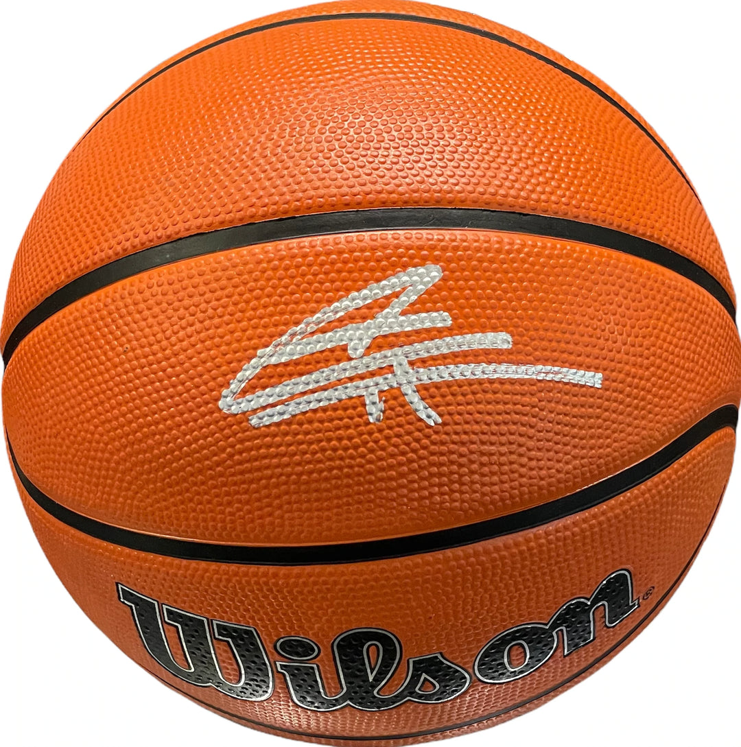 Tyler Herro Autographed Official Wilson Outdoor Basketball (JSA) Image 1