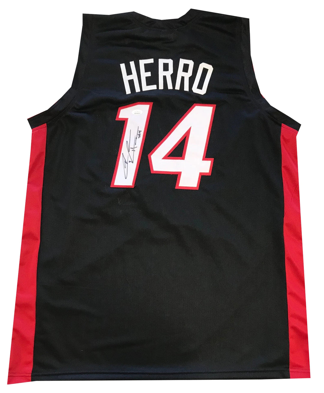 Tyler Herro Autographed Black Miami Heat Custom Jersey (JSA) Image 3