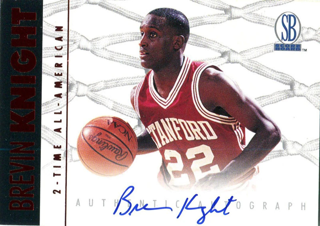 Brevin Knight Autographed 1997 Score Card Image 3