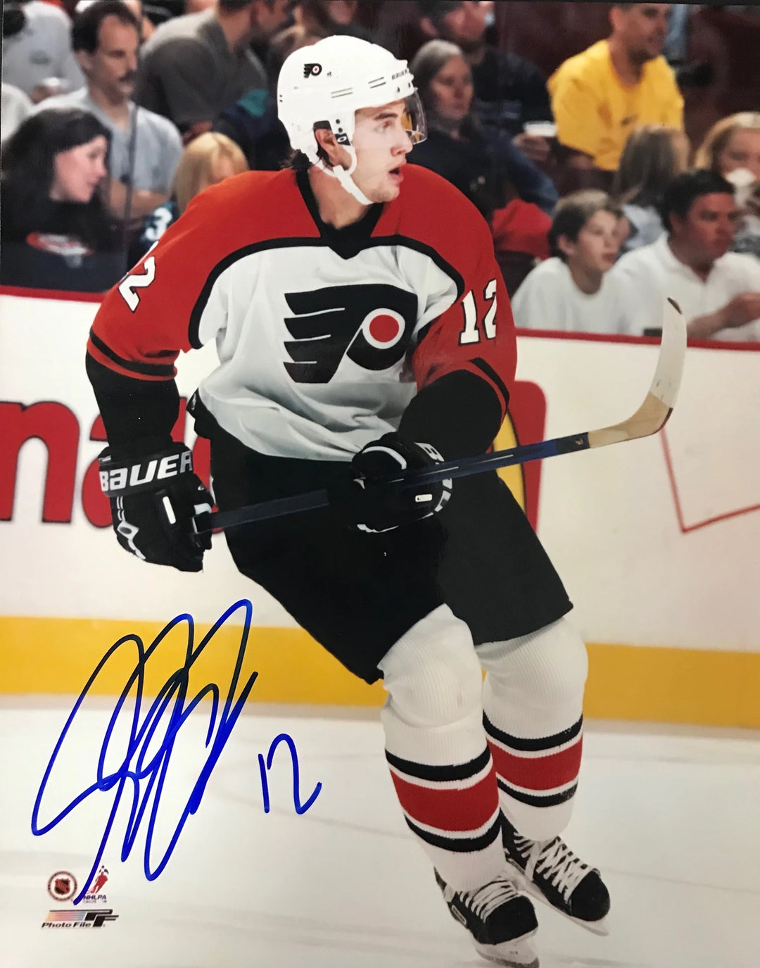 Simone Gagne Autographed / Signed 8x10 Philadelphia Flyers Photo Image 1