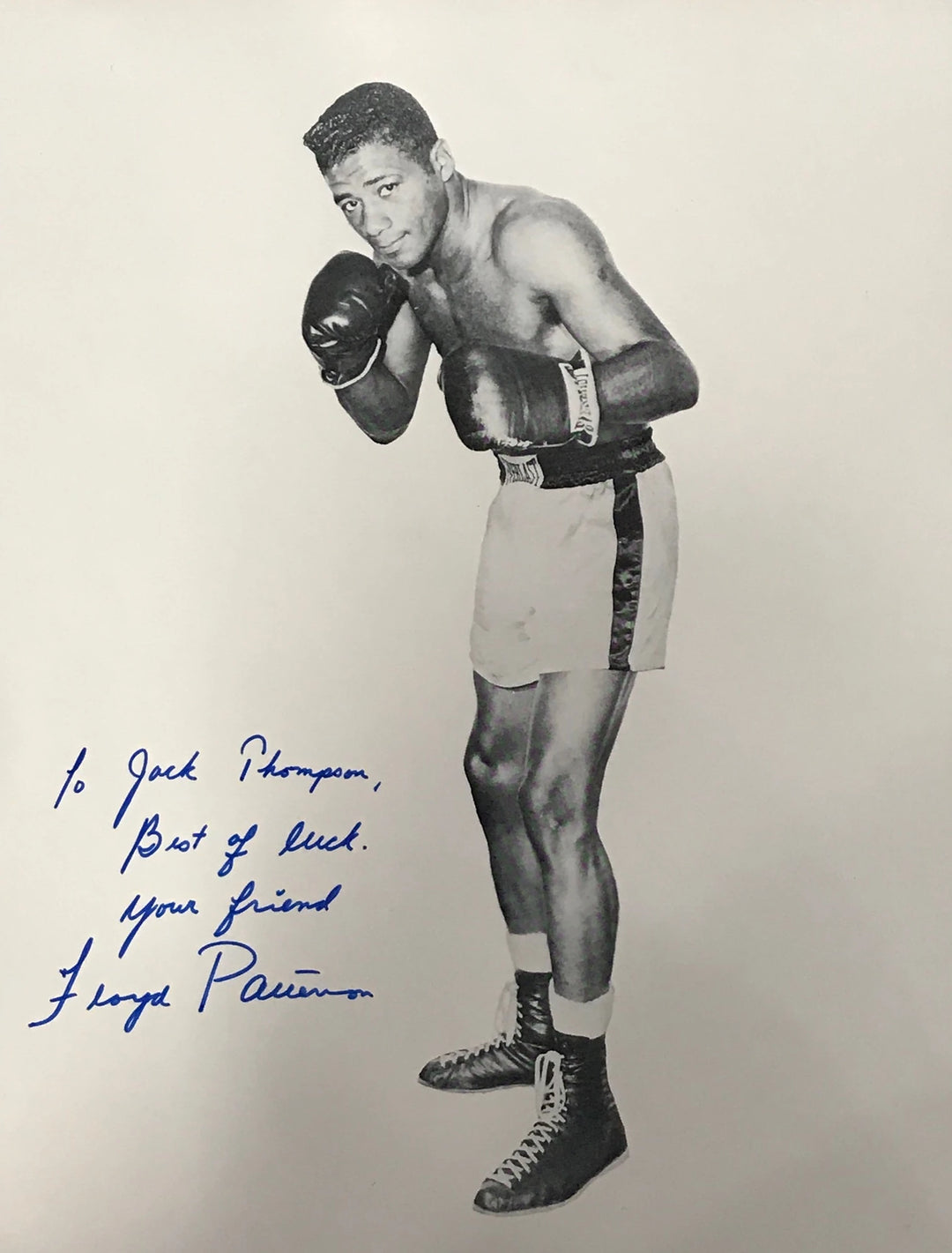 Floyd Patterson Autographed / Signed 8x10 Photo Image 1