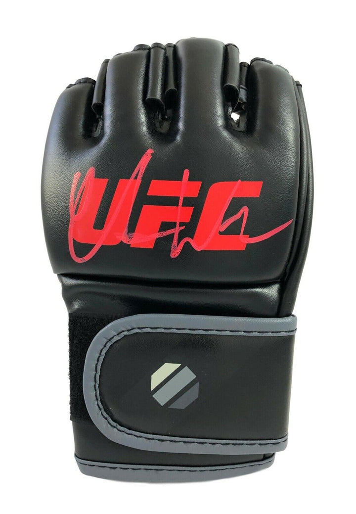 Chris Weidman Signed UFC Black Glove Red Autograph 2 COAs JSA Inscriptagraphs Image 1