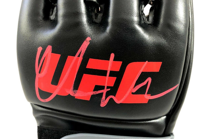 Chris Weidman Signed UFC Black Glove Red Autograph 2 COAs JSA Inscriptagraphs Image 2