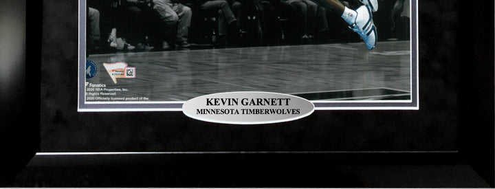 Kevin Garnett Signed Minnesota Timberwolves 11X14 Photo Framed COA Fanatics  Image 2