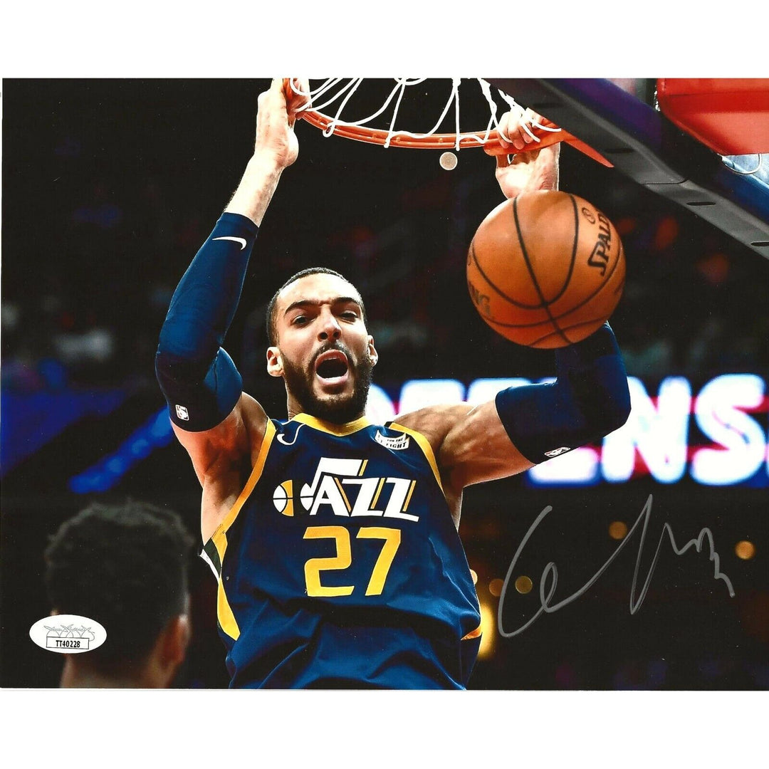 Rudy Gobert Signed 8x10 Photo JSA COA Utah Jazz Autograph Image 1