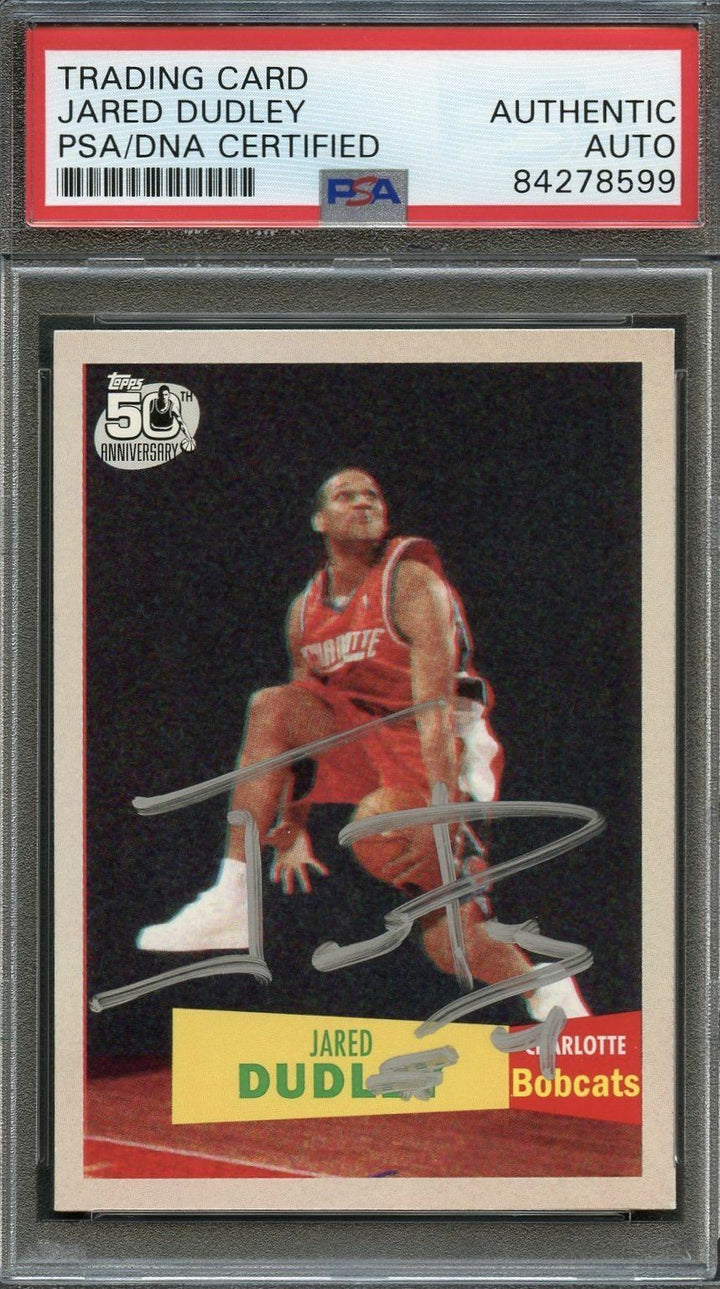 2007 Topps #132 Jared Dudley Signed Card AUTO PSA Slabbed Bobcats Image 1