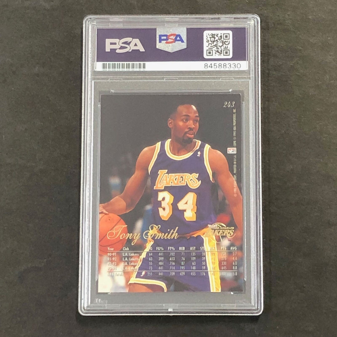 1994-95 Flair #243 Tony Smith Signed Card Auto PSA Slabbed Lakers Image 2