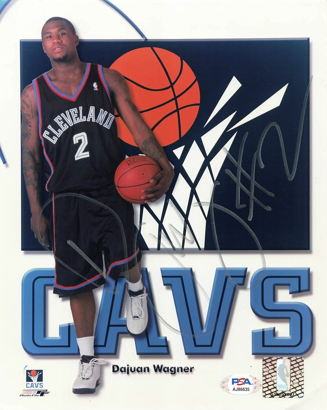 Dajuan Wagner Signed 8x10 photo PSA/DNA Cleveland Cavaliers Autographed Image 1