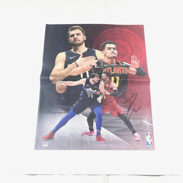 Trae Young signed 16x20 canvas PSA/DNA Atlanta Hawks Autographed Image 1