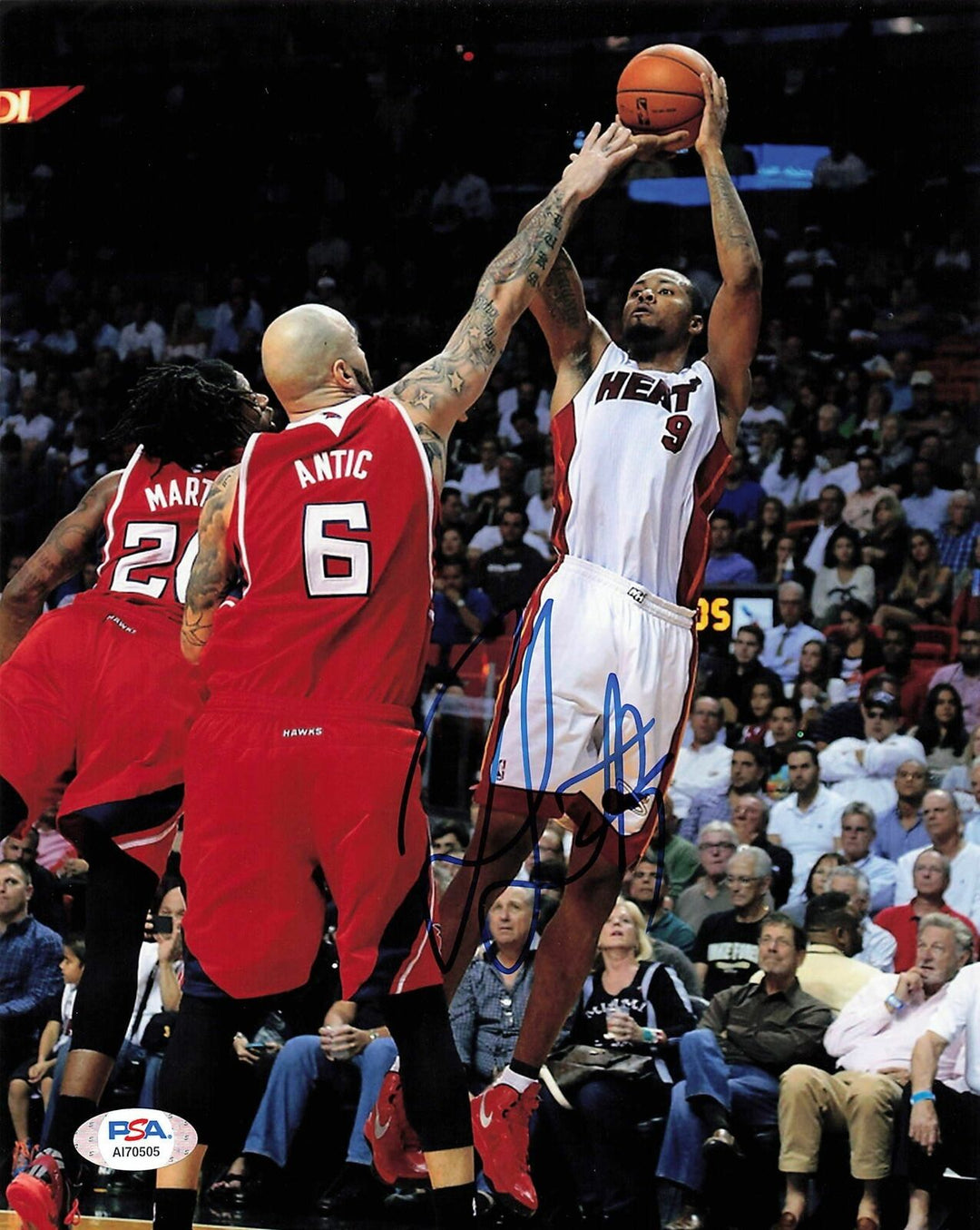 Rashard Lewis signed 8x10 photo PSA/DNA Miami Heat Autographed Image 1