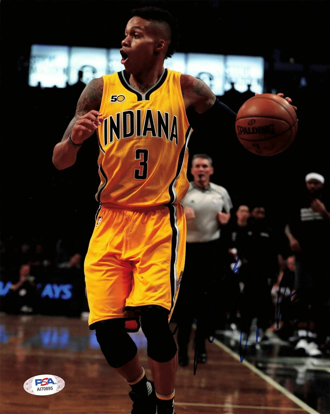 JOE YOUNG Signed 8x10 photo PSA/DNA Indiana Pacers Autographed Image 1