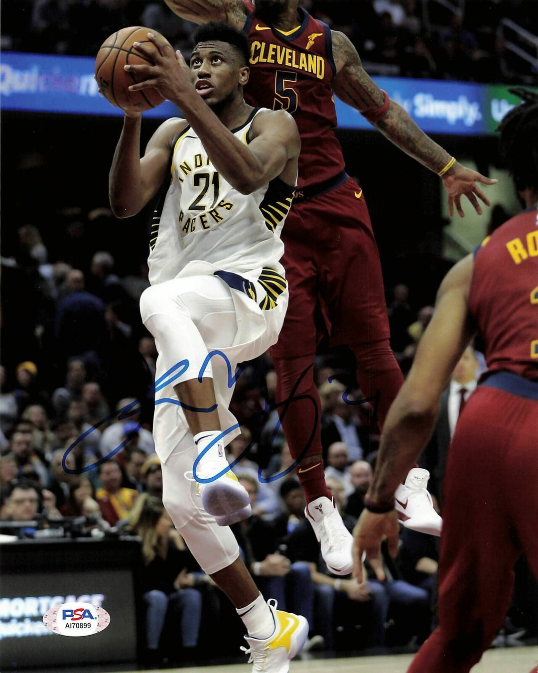 Thaddeus Young signed 8x10 photo PSA/DNA Indiana Pacers Autographed Image 1