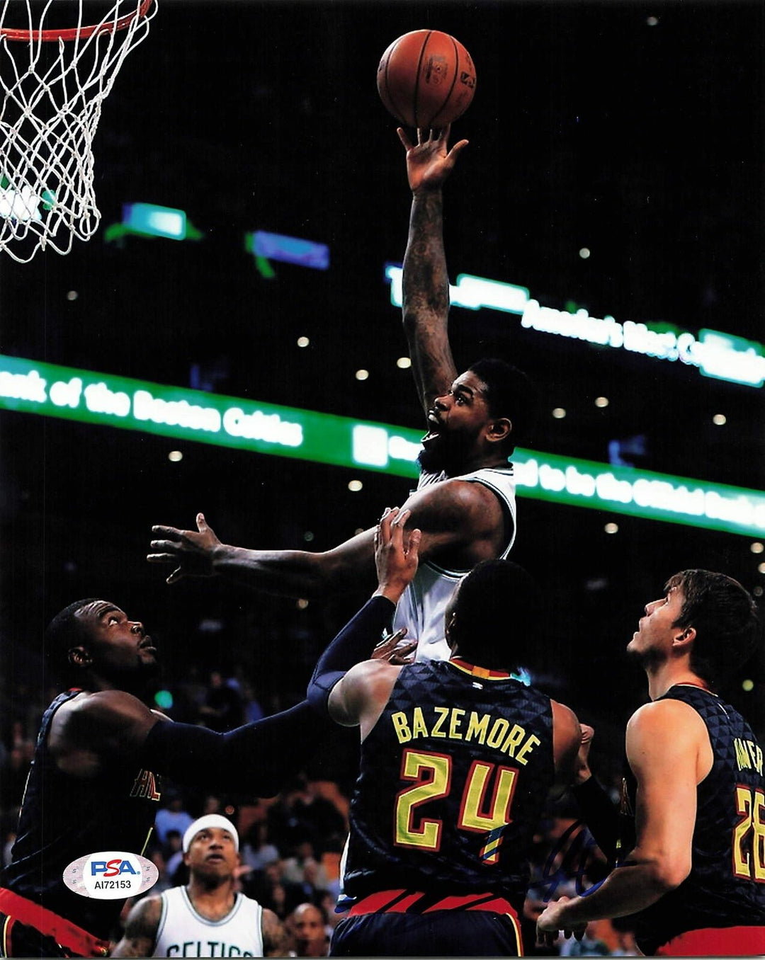 AMIR JOHNSON signed 8x10 photo PSA/DNA Boston Celtics Autographed Image 1