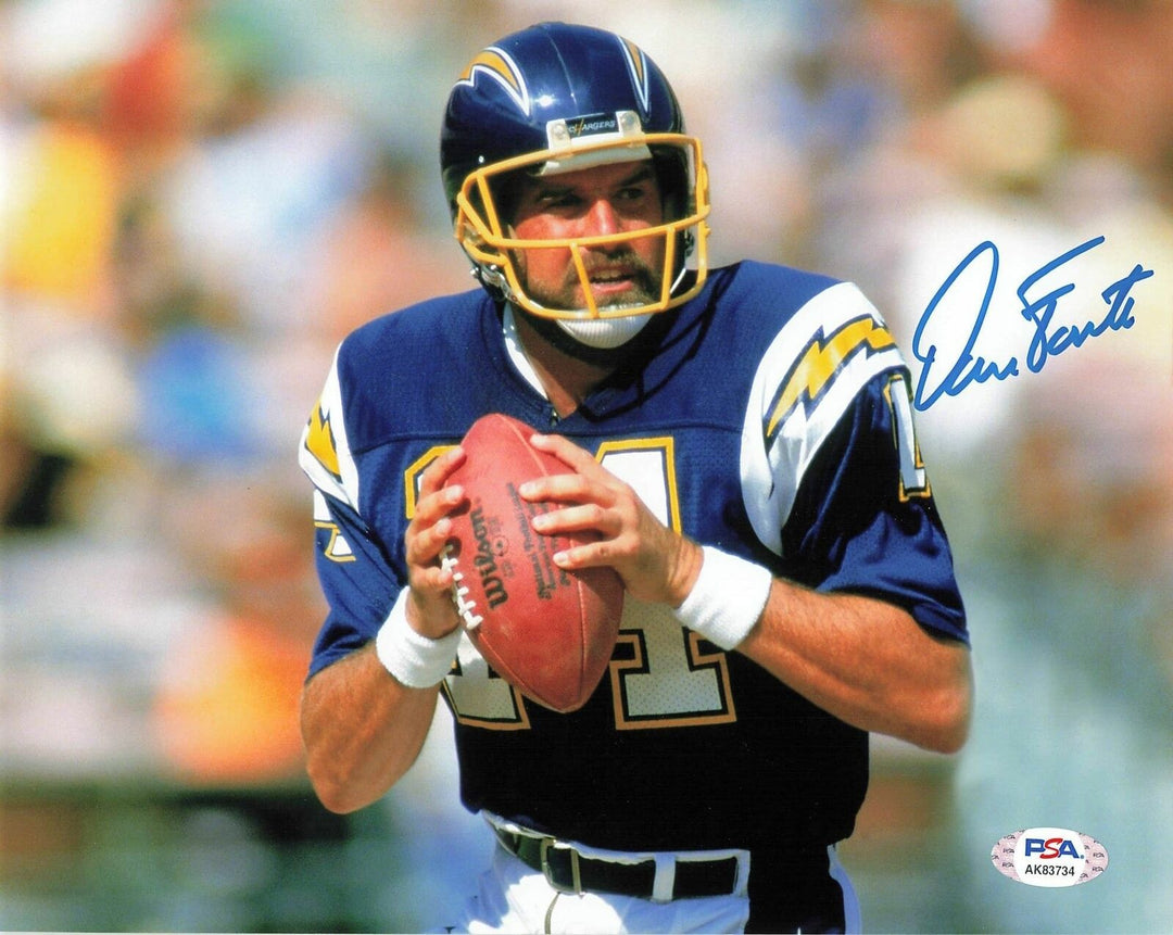 DAN FOUTS signed 8x10 photo PSA/DNA Chargers Autographed Image 1