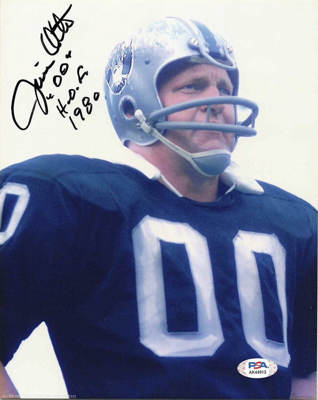 Jim Otto signed 8x10 photo PSA/DNA Oakland Raiders Autographed Image 1