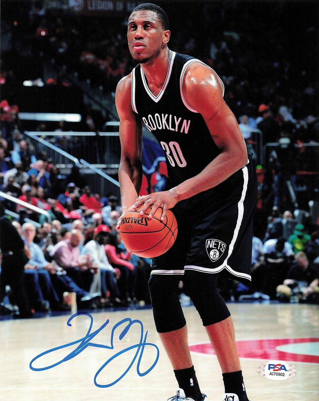 Thaddeus Young signed 8x10 photo PSA/DNA Brooklyn Nets Autographed Image 1