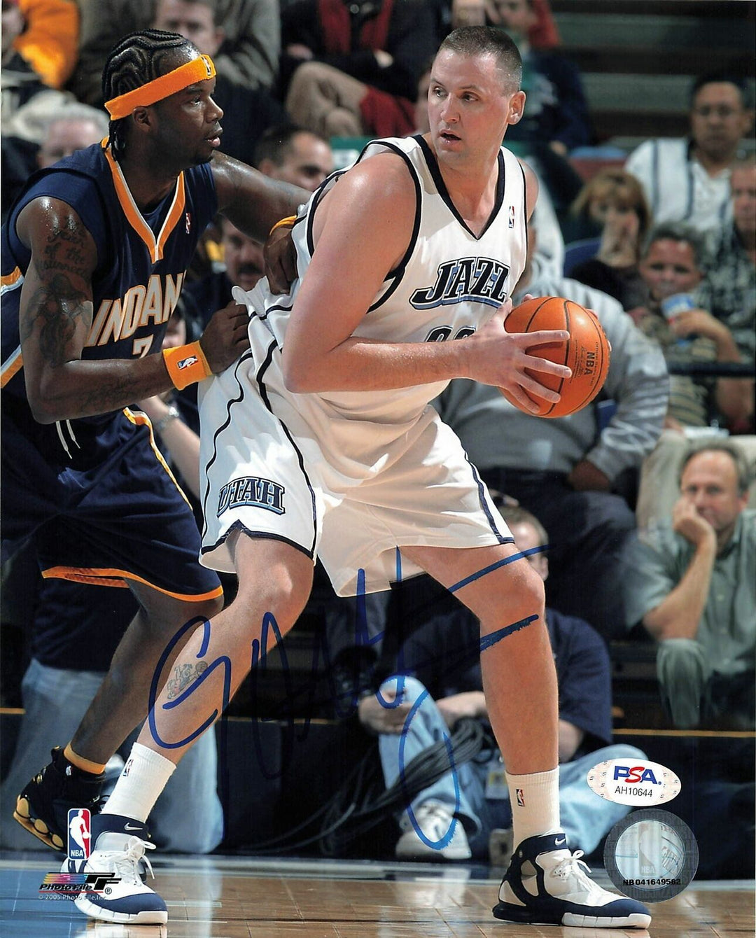 Greg Ostertag signed 8x10 photo PSA/DNA Utah Jazz Autographed Image 1