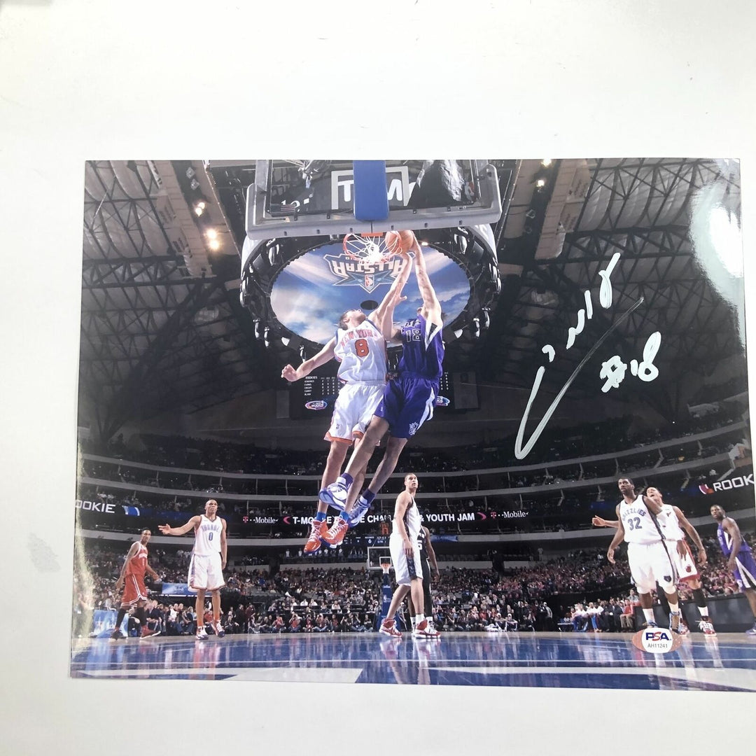 Omri Casspi signed 11x14 photo PSA/DNA Sacramento Kings Autographed Image 1