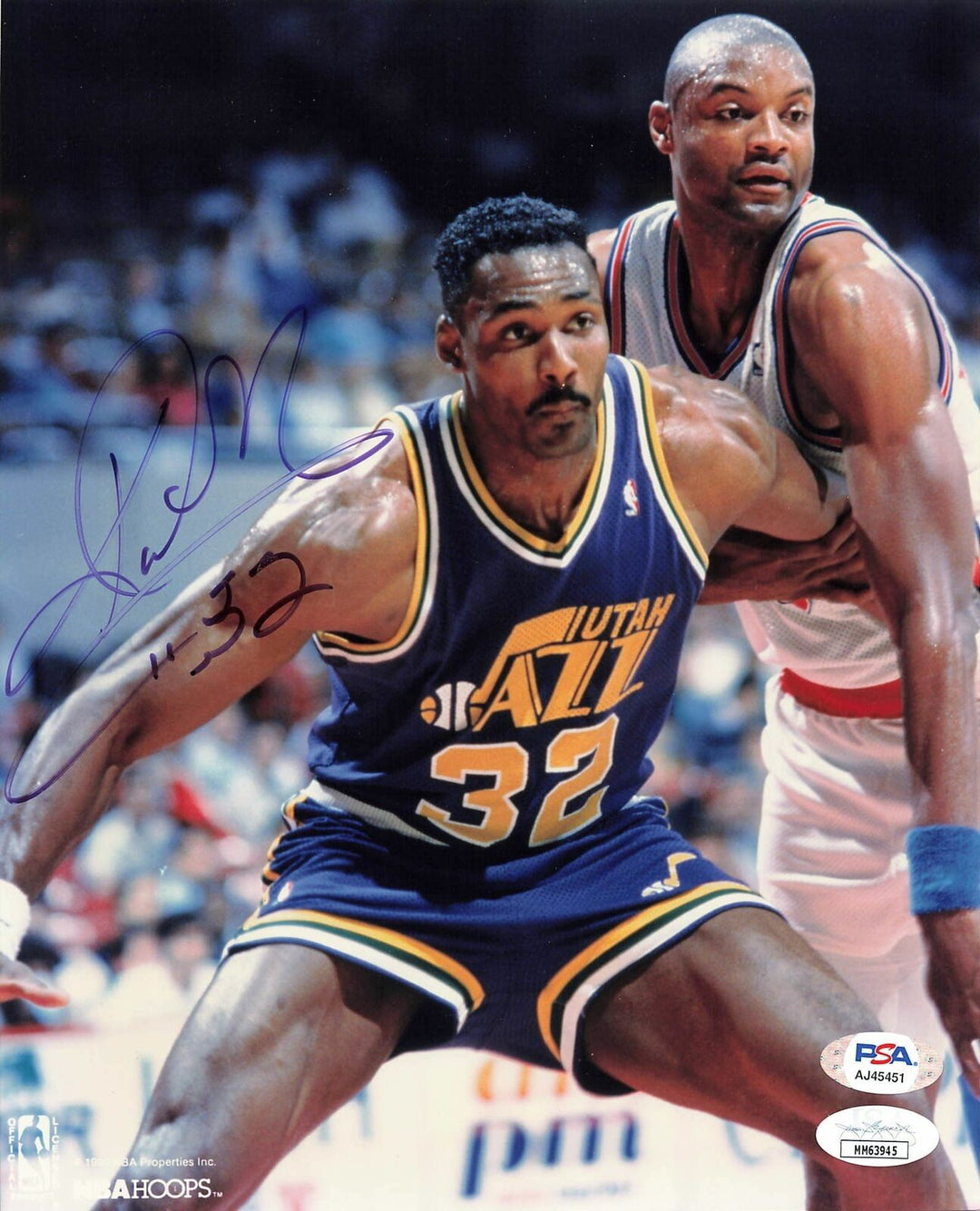 Karl Malone signed 8x10 photo PSA/DNA Utah Jazz Autographed Image 1