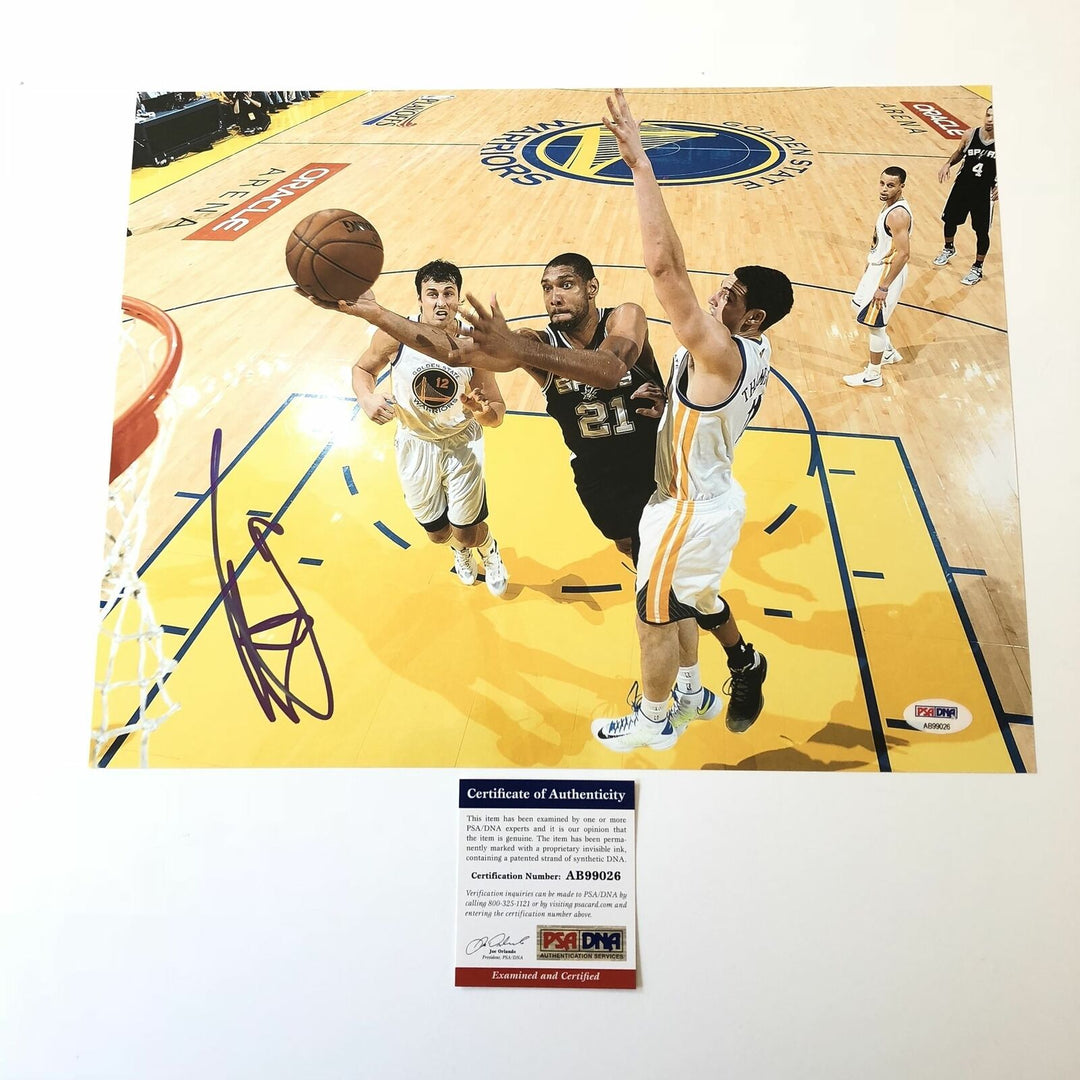Tim Duncan signed 11x14 photo PSA/DNA San Antonio Spurs Autographed Image 1
