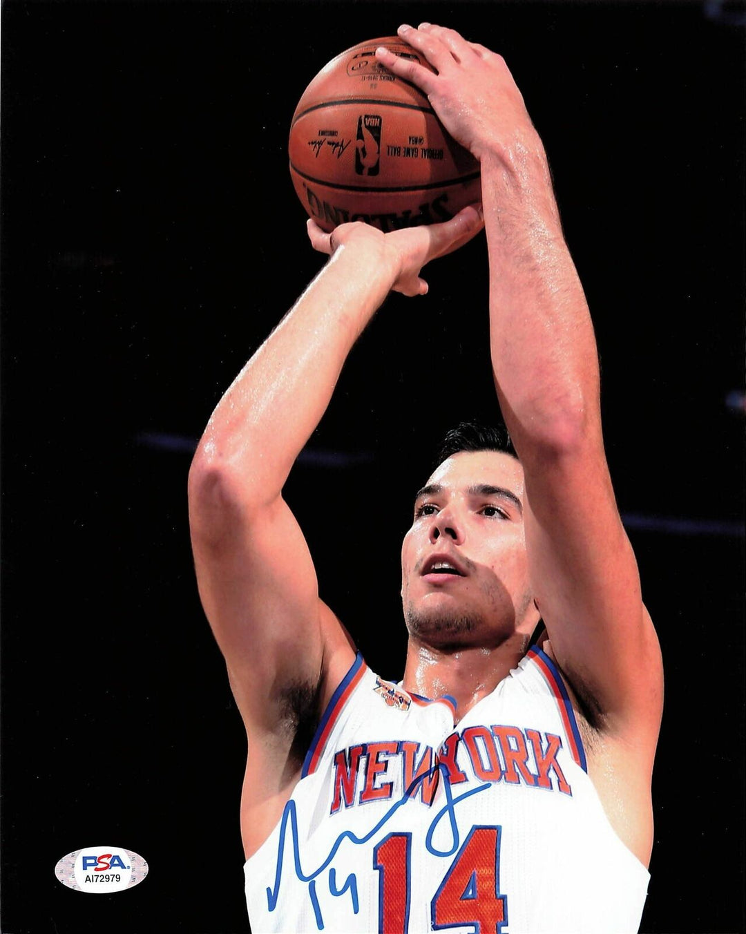 WILLY HERNANGOMEZ signed 8x10 photo PSA/DNA New York Knicks Autographed Jazz Image 1