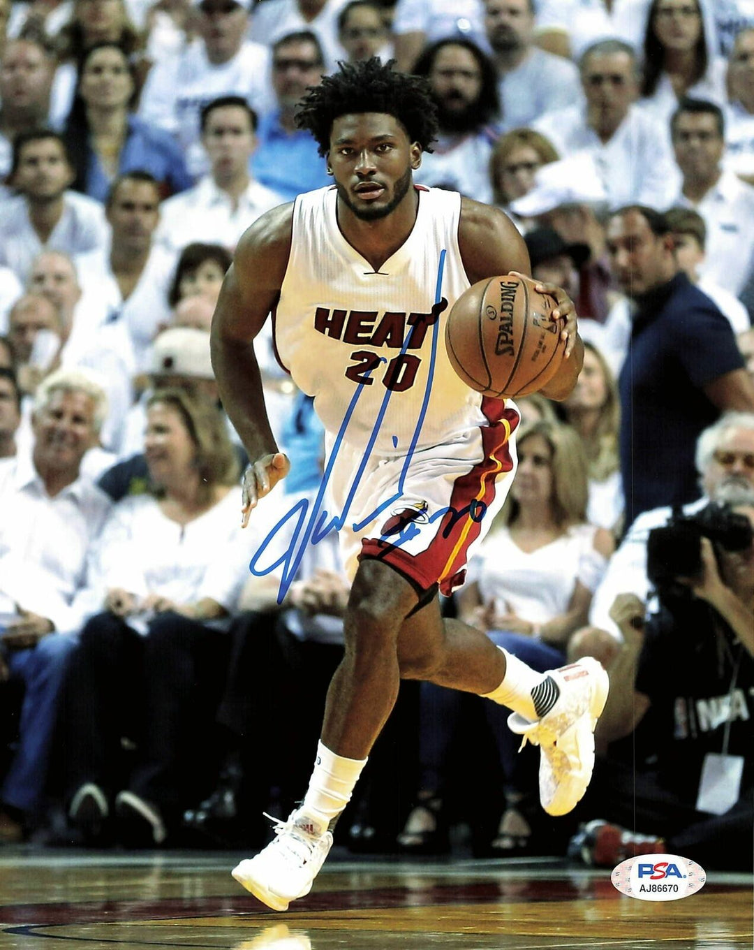 JUSTISE WINSLOW signed 8x10 photo PSA/DNA Miami Heat Autographed Image 1