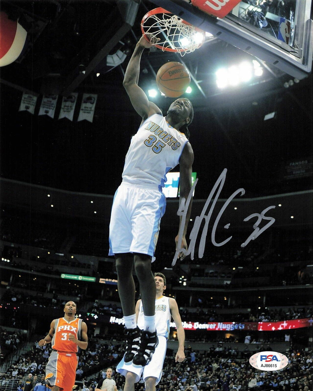 Kenneth Faried signed 8x10 photo PSA/DNA Denver Nuggets Autographed Image 1
