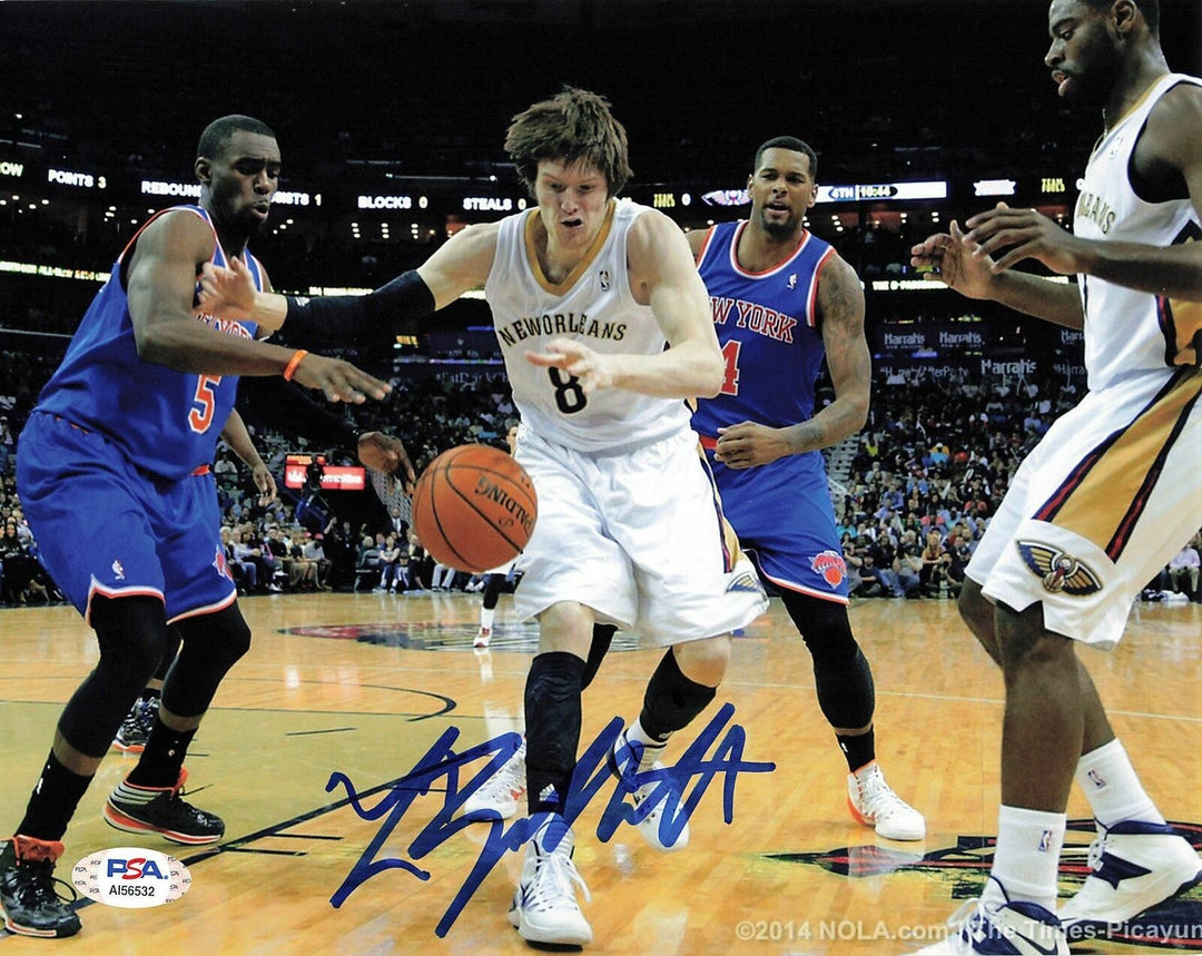 Luke Babbitt signed 8x10 photo PSA/DNA New Orleans Pelicans Autographed Image 1